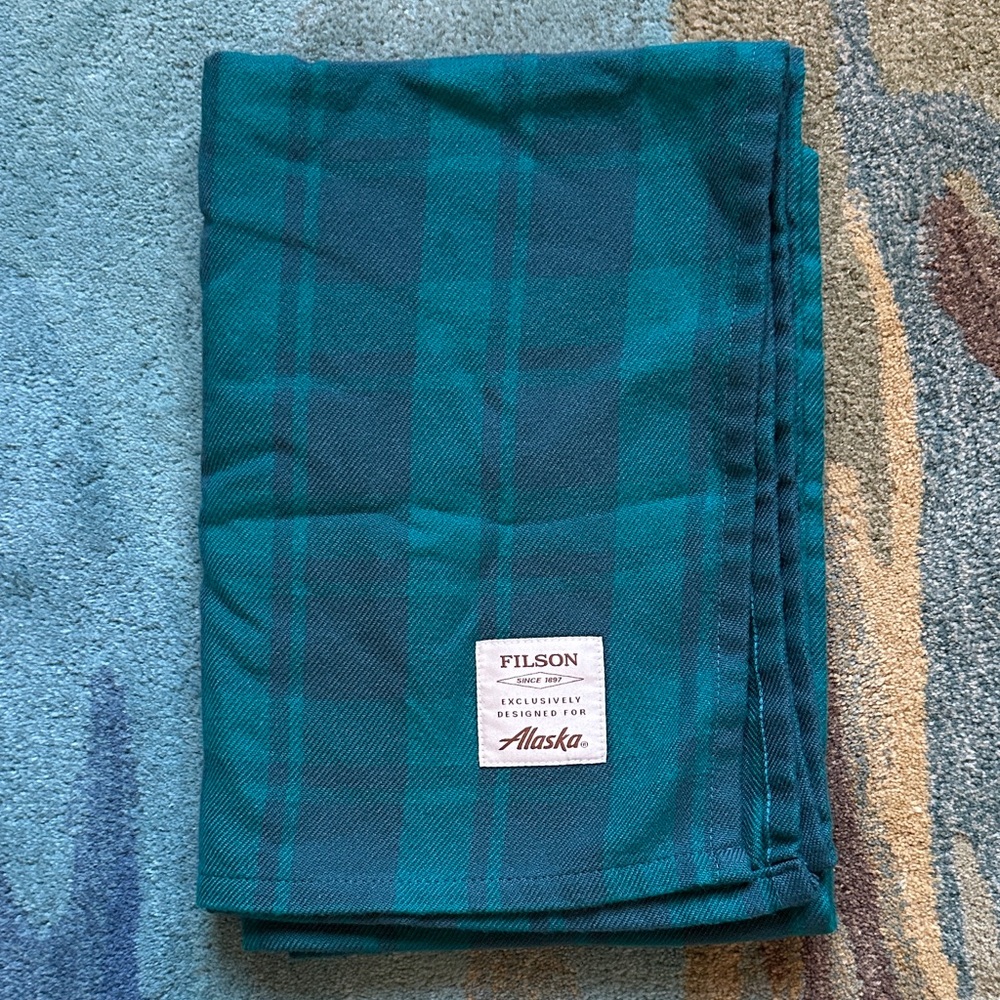 Filson x Alaska Airlines Plaid Throw Blanket